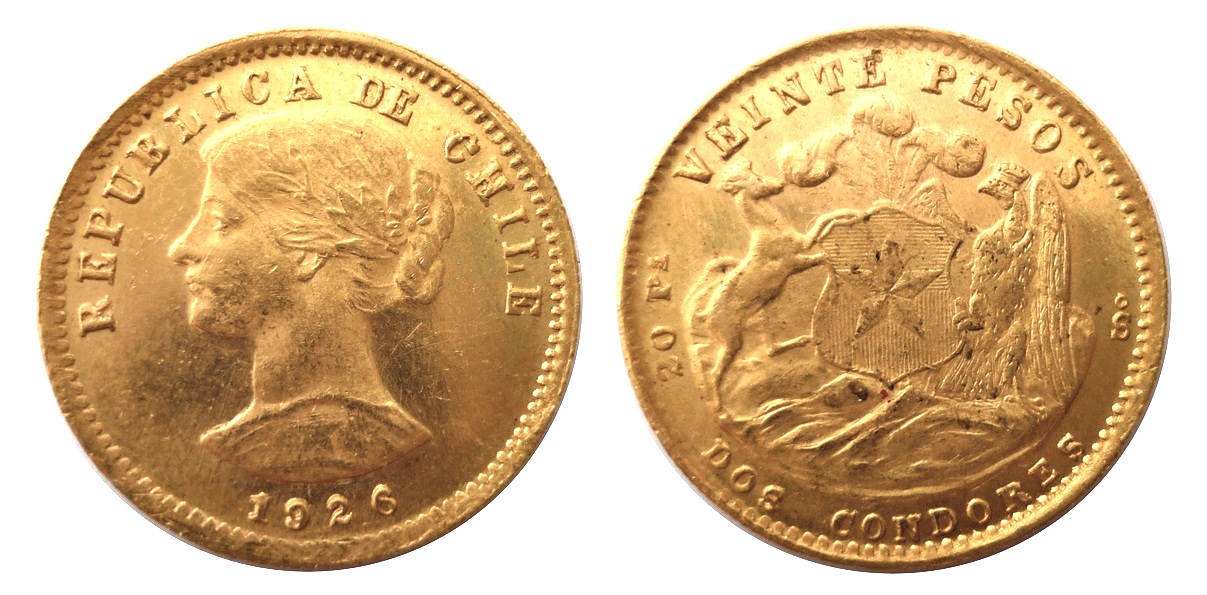 20 Pesos 1926 CHILE