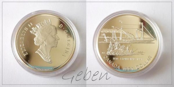 Canada 1991 Dollar - Parník Frontenac