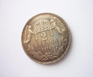 2 Koruna 1914 K.B. Krásná