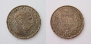 1 Koruna 1896 KB Patina, nádherný stav