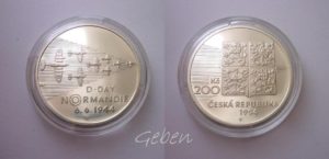 200 Kč 1994 NORMANDIE Den D - PROOF