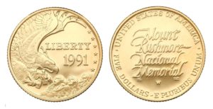 5 Dollars Mount Rushmore USA 50. výročí - b.k. !