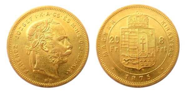 8 Zlatník - 8 Forint 1875 KB