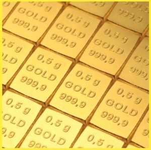 Zlaté investiční slitky  6x 0,5 g   -  Valcambi Švýcarsko