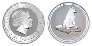 Nádherná obří mince - PES 2006 - Lunární série I. 1 KILO STŘÍBRA - Vzácné !