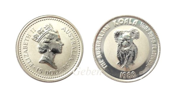 KOALA - Australia 1/10 Oz Platina rok 1988