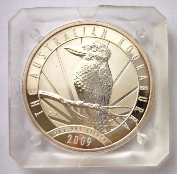 Nádherná stříbrná investiční mince 2 Dollars KOOKABURRA 2009 - 2 Oz