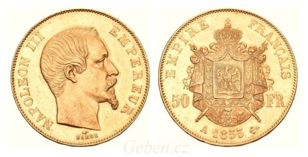 50 Frank 1855 A Napoleon III.