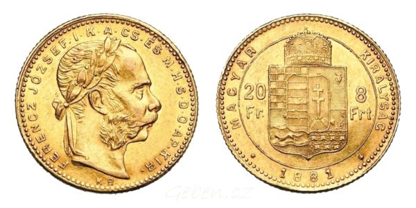 8 Zlatník - 8 Forint 1881 KB