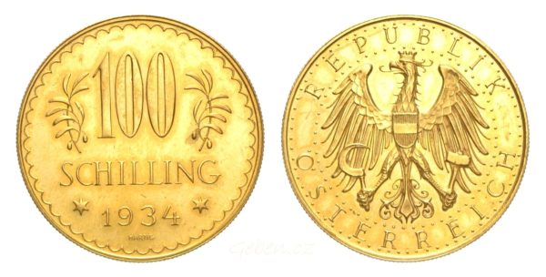 100 Schilling 1934 - Vzácný !