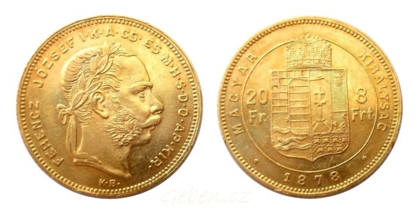 8 Zlatník - 8 Forint 1878 KB