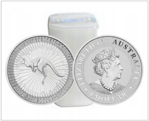 KANGAROO 2022 - Stříbrné investiční mince – 25x 1 Oz – 1 TUBA