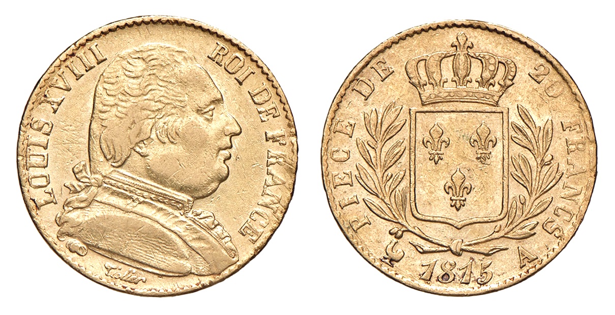 20 Frank 1815 A - Louis XVIII.