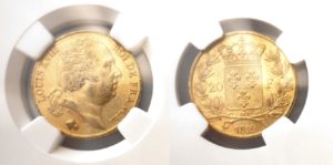 20 Frank 1819 A - Louis XVIII. NGC