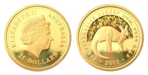 25 Dollars 2005 - Austrálie NUGGET pouze 750 ks ! R