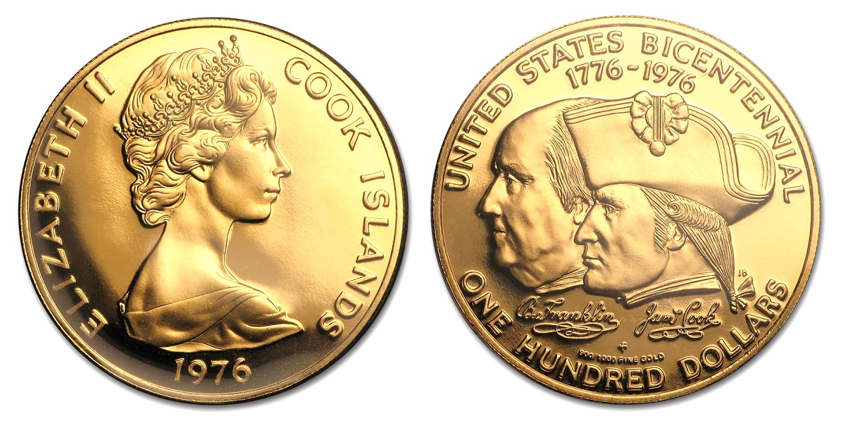 100 Dollars U.S. Bicentennial - Dvousté výročí USA - Velmi vzácné - R