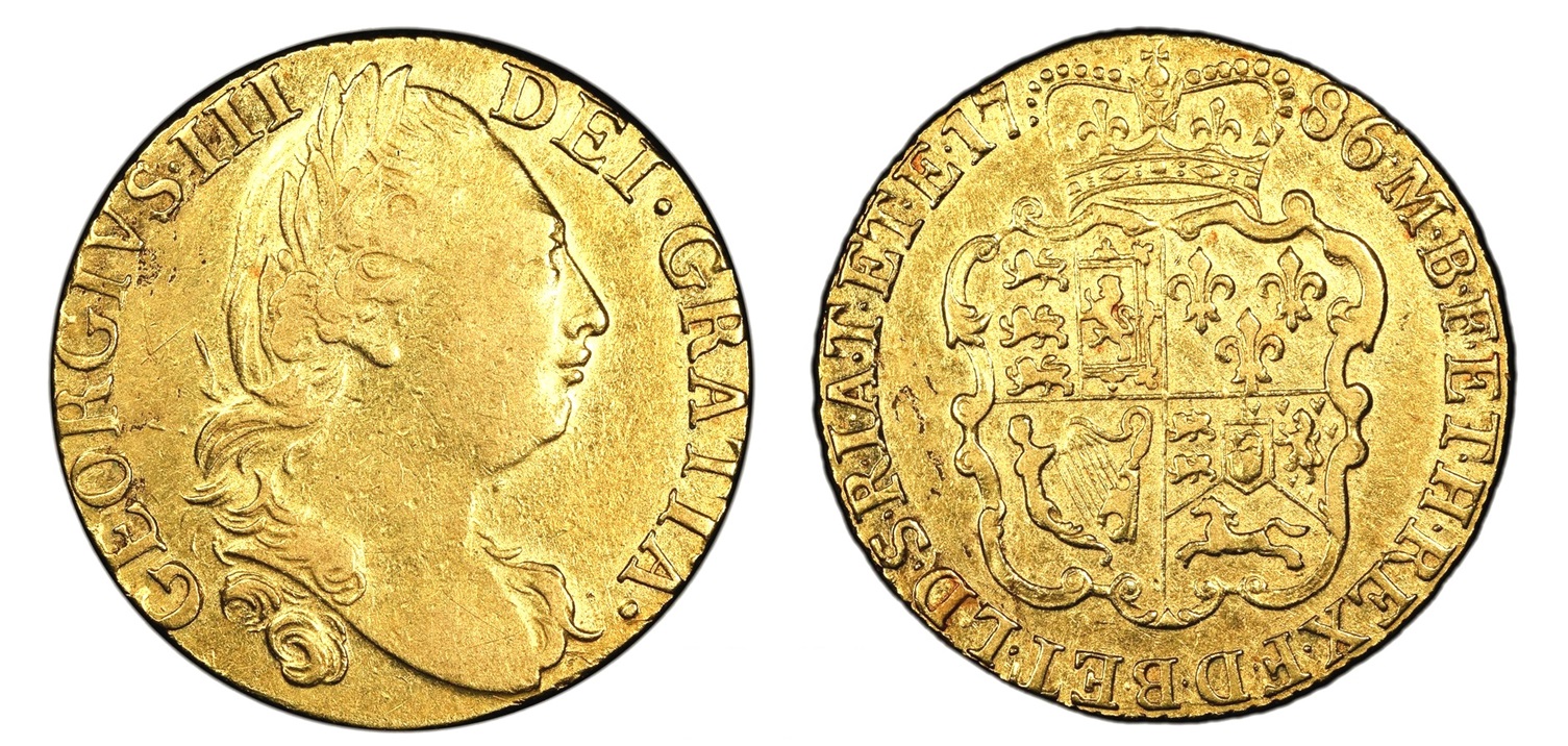 GUINEA 1786 ! George III. Vzácná