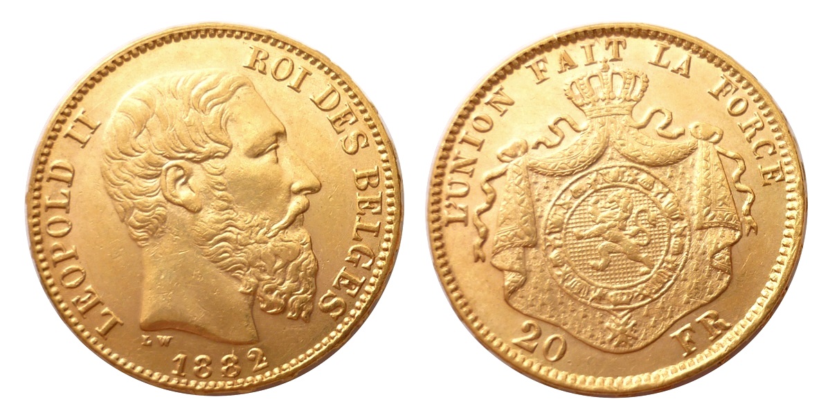 20 Frank 1882 - Leopold II.