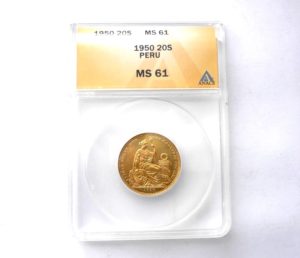 20 Soles Oro Peru – Vzácné – pouze 1800 ks