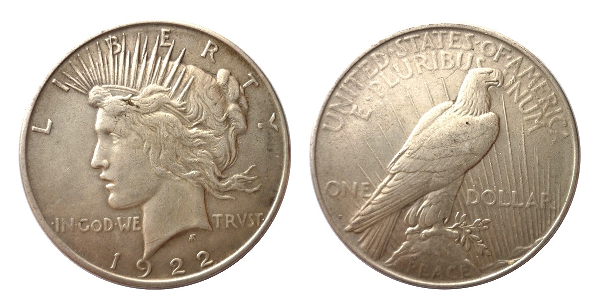 Peace Dollar 1922 D - Denver